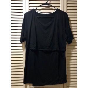 Nursing Top - black